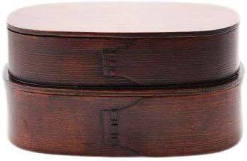 Bend wappa 入子 Bento Box 2 Tier 480cc CC Brown