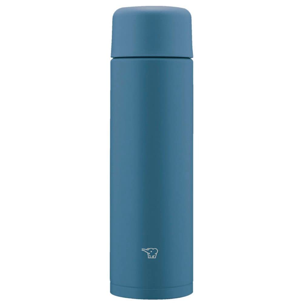 Zojirushi SM-MA35-AM Water Bottle, Seamless Stopper, Small Capacity, 11.8 fl oz (350 ml), Screw, Stainless Steel Mug, Midnight Navy, Integrated Washer and Washer, Easy to Clean, 2 Pieces Only