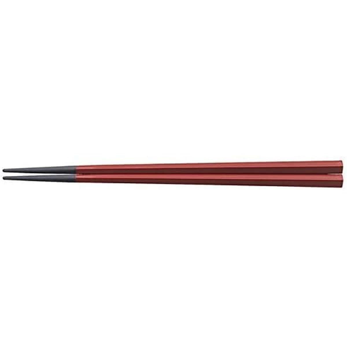 J-kitchens PBT 8.3 inches (21 cm) Pentagonal Chopsticks Vermilion Made in Japan