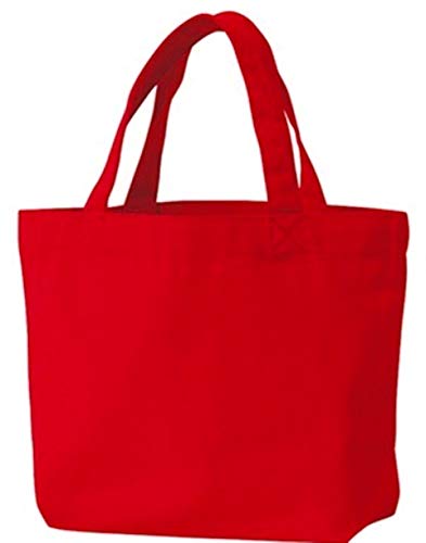 Printstar 00778-TCC Canvas Tote Bag, S: Width 11.8 x Height 7.9 x Depth 3.9 inches (30 x 20 x 10 cm) - red