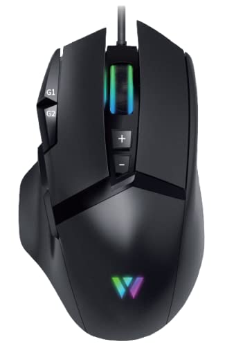 I-CHAIN Wizard MK21C3 Wired Multi-Functional Gaming Mouse, 9 Buttons, 4000DPI