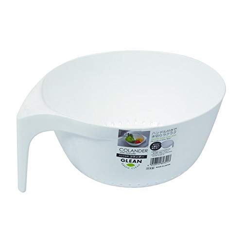 Kokubo KK-329 Colander with Handle (White)