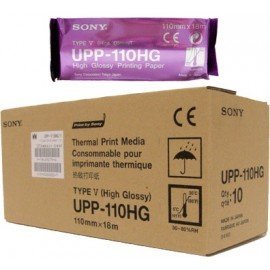 Sony Paper Sony UPP-110HG Thermal Print Media Video Imaging Paper 1box (10 Rolls)