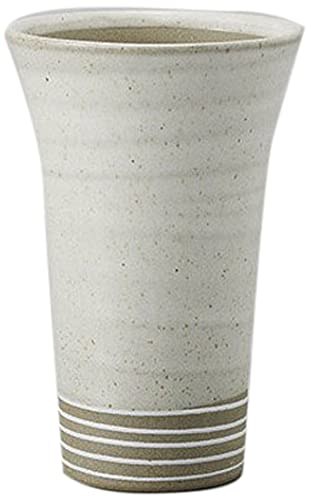 Set of 10 Beer Cups, Powdered Speckled Scalloped Tumbler, 3.1 x 4.8 inches (8 x 12.2 cm), 8.5 fl oz (240 cc), Restaurant, Japanese Tableware, Commercial Use, Tableware