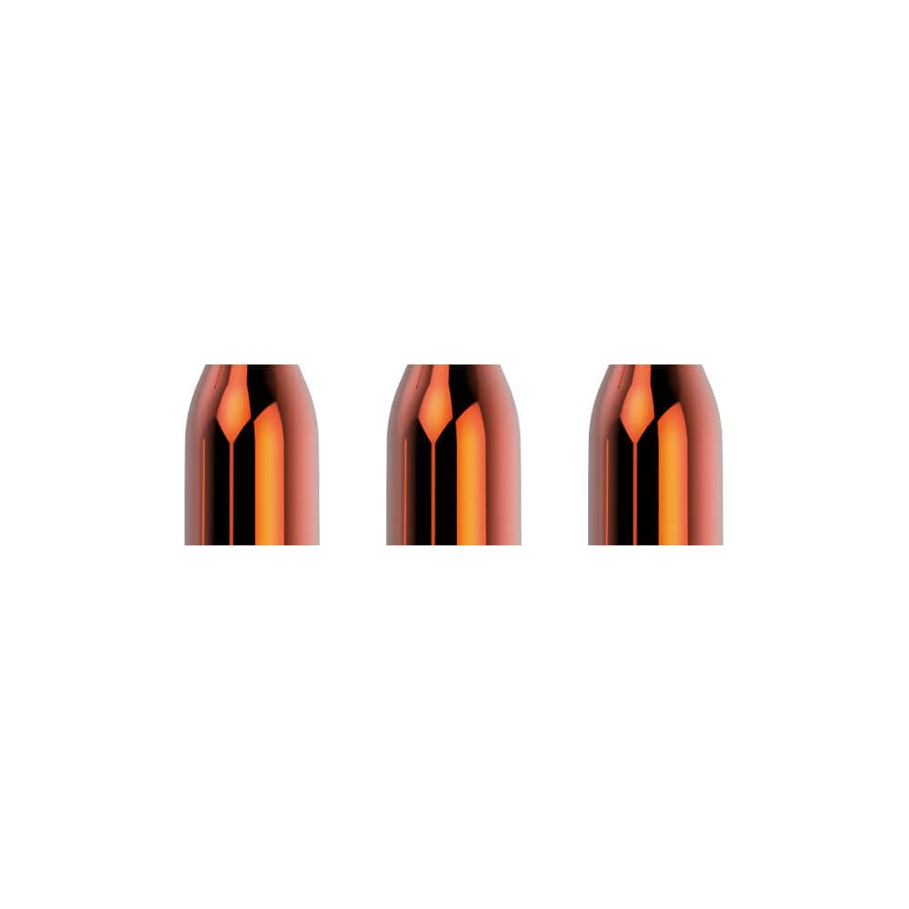 L-style Premium Metal Champagne Rings – Dart Flight Rings PRO Flights – Orange – 1 Set (3 Rings)