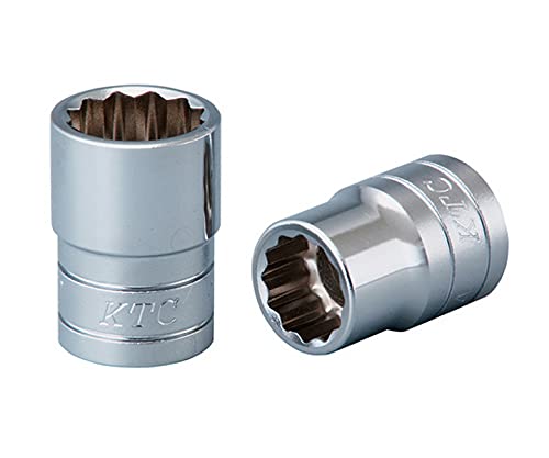 京都機械工具(KTC) Socket, 12 Angle, B4-3/8W-H, Size: 3/8 x Drive: 0.5 inches (12.7 mm)