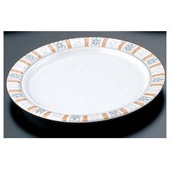 遠藤商事 Mannen Melamine BL-7803 Basil Salad Plate, 8.3 inches (21 cm), Melamine, Made in Japan