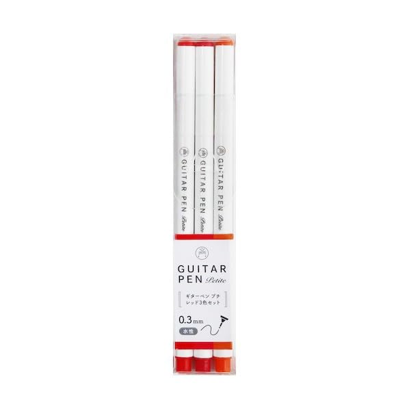 寺西化学 Teranishi Chemical Industry GRPT-3RD Guitar Pen Petite Red 3 Color Set
