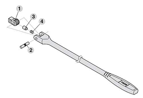 TONE Ratchet Handle Repair Kit RK-NS2 1/4" Drive Angle 0.25 inch (6.35 mm)