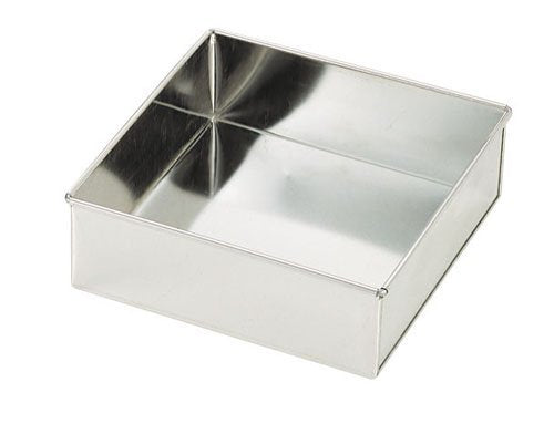 田中糧機製作所 Tanaka Shoki WDK08003 Tin Square Decorative Mold, Small, Aluminum, Japan