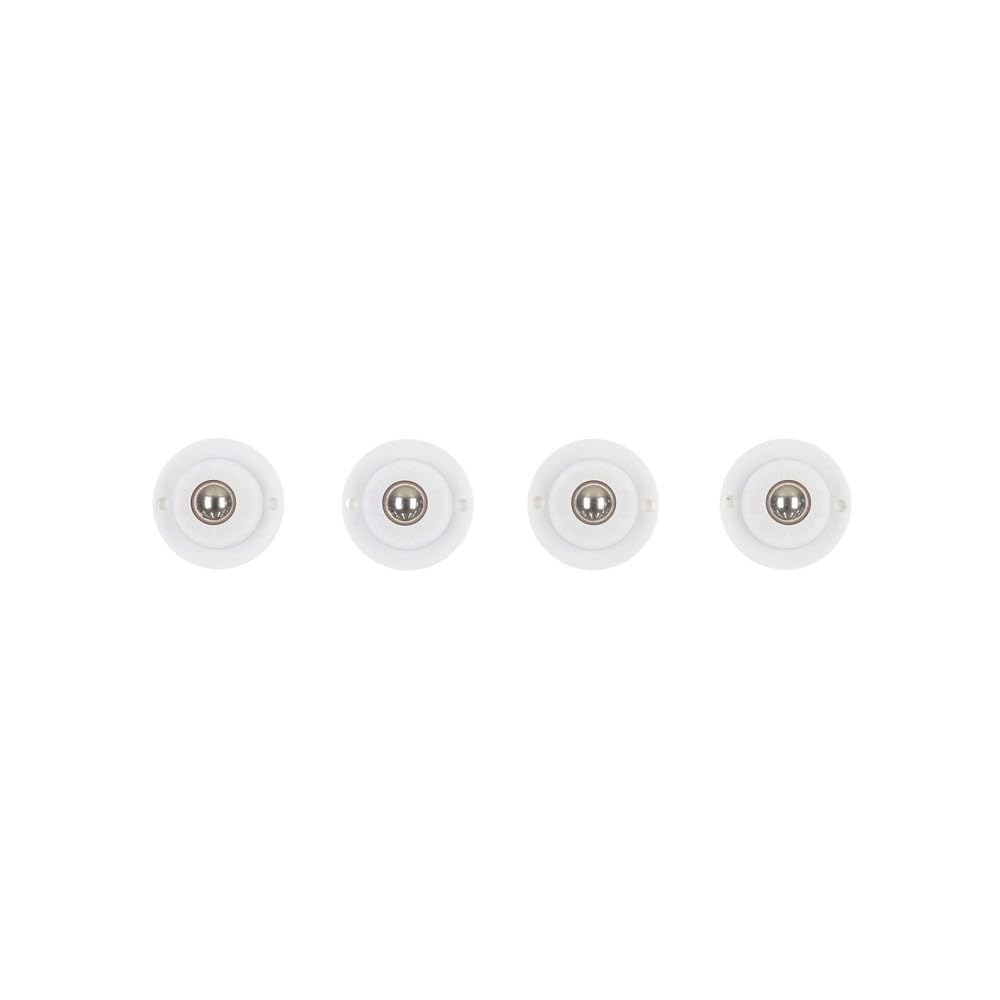 TQOOL 60494 Ball Caster with Stick, Easy Move, Adhesive Type, White, 4 Pieces, Load Capacity: 66.1 lbs (30 kg) (When Using 4 Pieces)
