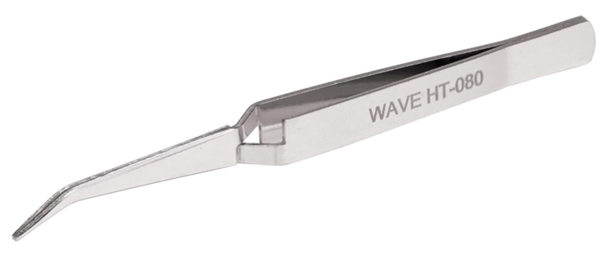Wave Hobby Tools Series HG Reverse Action Collar-Belly Tweezers for Plastic Models HT-080