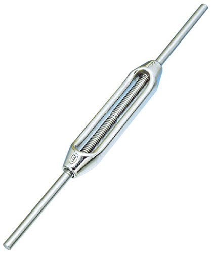 TRUSCO TTB-8SS Stainless Steel Frame Turnbuckle, Straight Ends, W-5/16