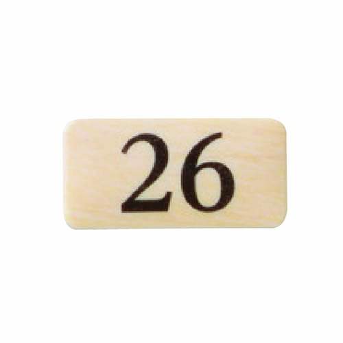 Polar Bear Teak Sign No.26 NP-13N-26 40m/m x 20m/m x 2.0t White
