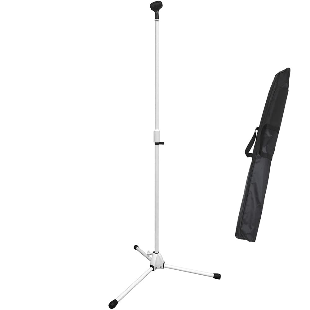 KC MCS-4400/WH Microphone Stand Straight White (Soft Case, Microphone Holder Included)