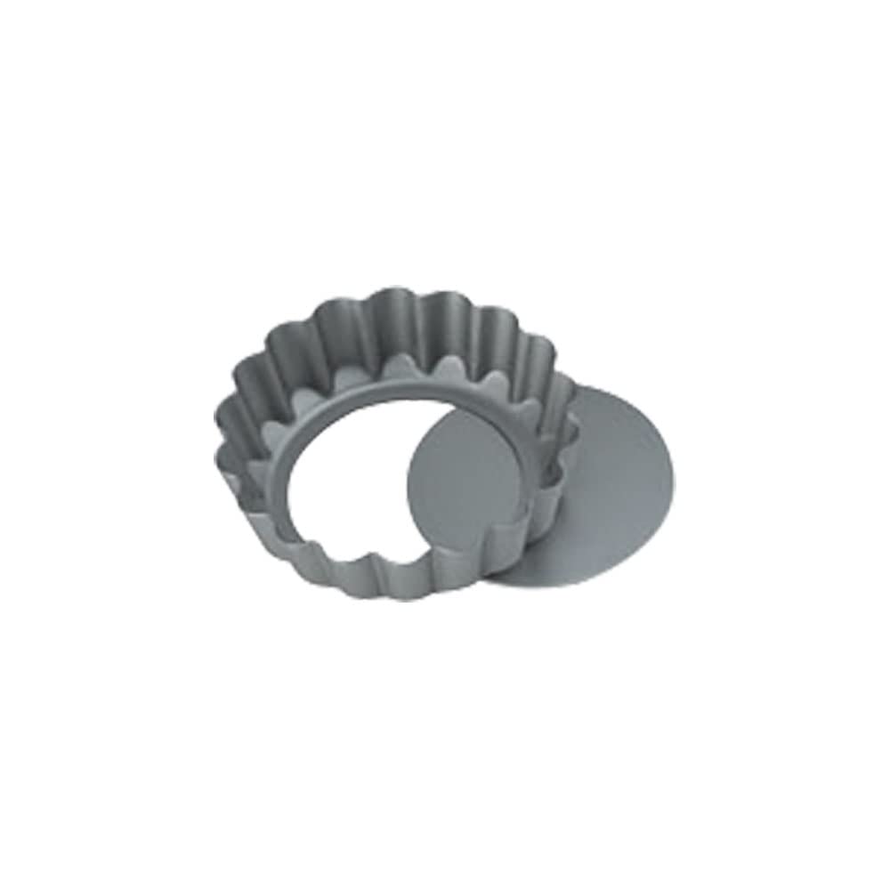 Endoshoji TKG Anodized Tart Mold, Light and Heat Transfer Aluminum, Bottom Removal, Material: Aluminum, Color: Silver, Inner Diameter: 3.8 inches (97 mm), Depth 0.9 inches (22 mm), Bottom Inner