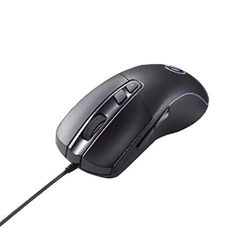 ELECOM Wired Gaming 5 Button Mouse, High Perfomance Gaming Sensor PixArt PMW3327DM/ Black/M-G01URBK
