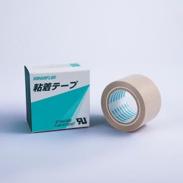 HONDAFLOH Fluororesin Adhesive Tape Honda Flow Adhesive Tape HAT-F13 0.13 t x 25 W x 10 m HAT-F13-25, Light Brown