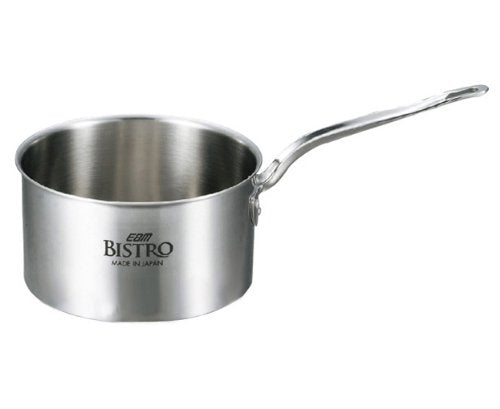 EBM Bistro Three-Layer Clad Deep Single Handle Pot, 10.6 inches (27 cm), No Lid