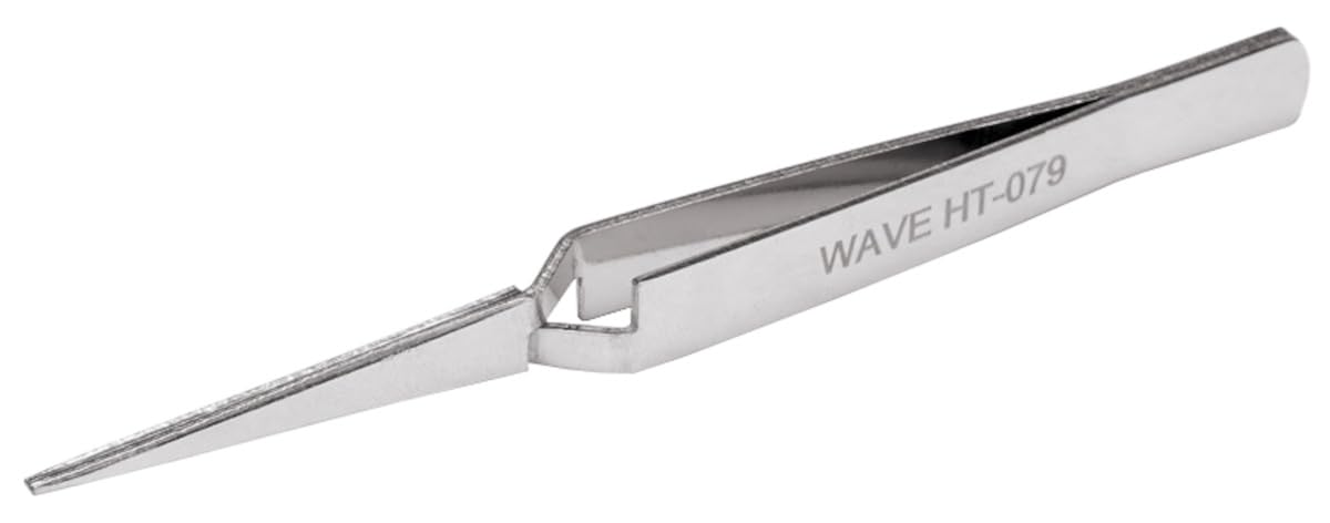 Wave Hobby Tool Series HG Reverse Action Tweezers Straight Type Plastic Model Tool HT-079