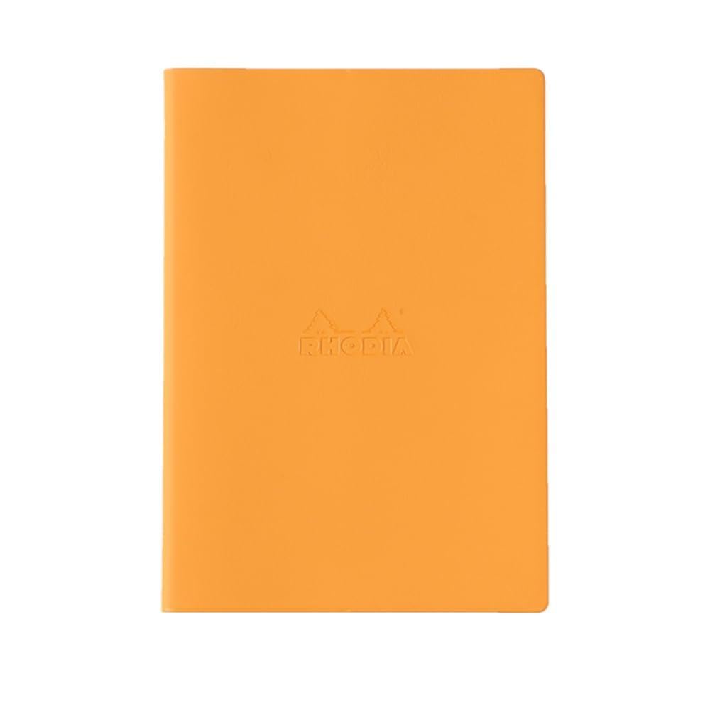 Rodia Stapled Notebook Cover/Basic Orange 6.0 x 8.6 inches (15.3 x 21.8 cm), Stapled Notebook (5.7 x 8.3 inches (14.6 x 21 cm), 0.2 inch (5 mm) Graph with Orange) Water Repellent Cover cf119184or