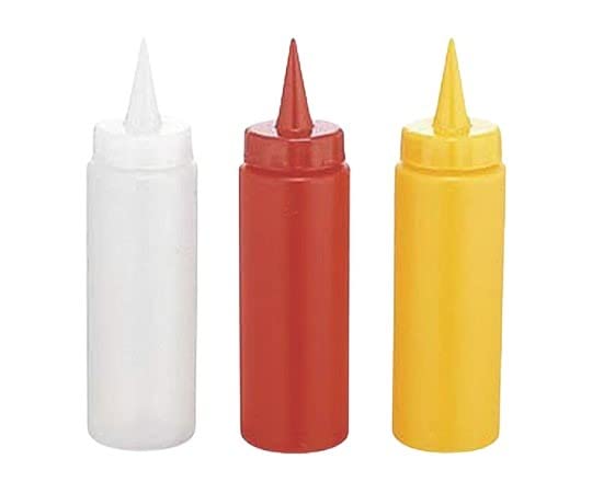 Kanda 068058 KD Dispenser, Polyethylene, 360 (320cc), Made in Japan, Tsubame Sanjo Condiment Container, Ketchup, Mayonnaise, Red