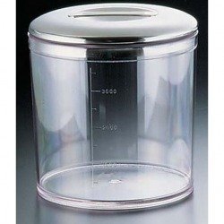 Endo Shoji AKT12020 Commercial Kitchen Pot, 7.9 inches (20 cm), Polycarbonate Resin, Made in Japan