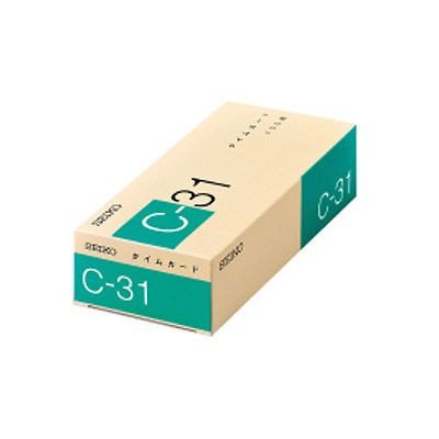 seiko-puresizyon Time Card C – 31 Discretion, 15 Days Tightening, 1 Box (100 Piece) C – 31 The – De/54166226