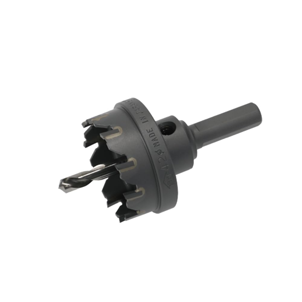 Jefcom CKH-37 Carbide Hole Saw, Machined Hole Diameter 1.5 inches (37 mm), Shaft Diameter 0.4 inches (10 mm) (3 Chamfers)