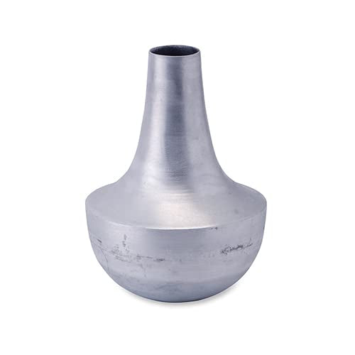 POSH Living 63962 Flower Pot, Silver, Size: Approx. φ6.3 inches (16 cm), H 8.9 inches (22.5 cm)