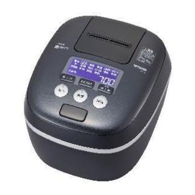 Newly released overseas rice cooker 220V-230V specification Tiger JPC-W18W KMZ 10.0 cup Pressure IH Earthen pot furnace coating Made in Japan, Black