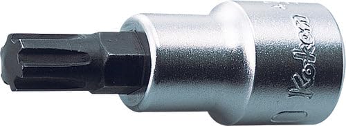 Ko-ken 4027.60-M8 1/2 Sq. Dr. Bit Socket Ribe-CV M8 Length 60mm