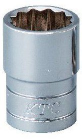 Kyoto Tools (KTC) Socket B4-17W-H Size 0.7 inch (17 mm) x Insertion Angle: 0.5 inch (12.7 mm) x 1