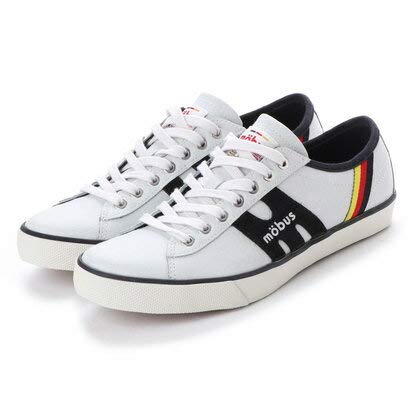 MOBUS(モーブス) Leather Sneaker ESSEN (WHT/BLK, US6.5, EUR39)