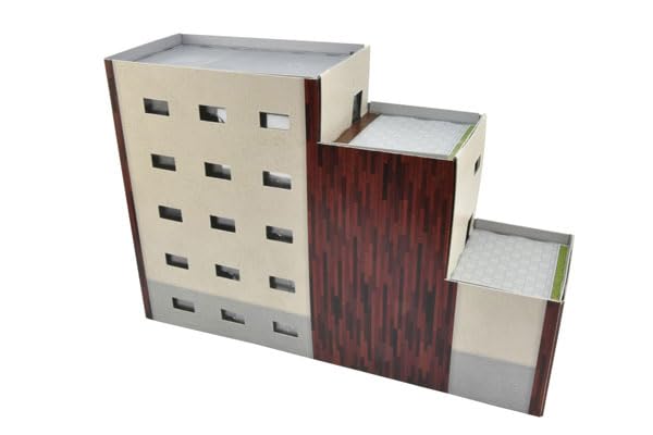 Eco Structure Paper Structure C08 Stair Type Apartment A Diorama Supplies