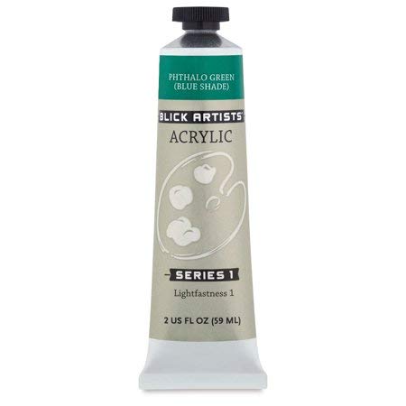 Blick Artists' Acrylic, Phthalocyanine Green, 2 oz