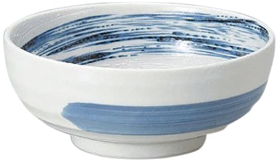 Set of 3 Series Bowl, Powdered Blue Stream 6.5 High Base Pot, 7.8 x 3.3 inches (19.7 x 8.3 cm), Japanese Tableware, Sake Cup, Restaurant, Inn, Commercial Use