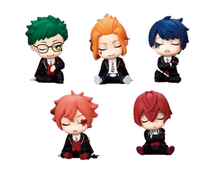 Dis-ney Twisted-Wonderland Katazun Fig. Heartslabyul Dorm Complete Set of 5 Gashapon