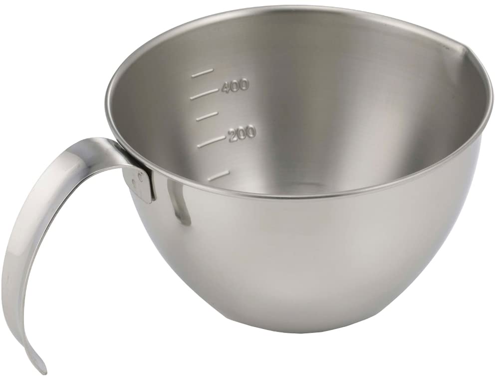 Shimomura Kihan 39783 Tsubamesanjo Bowl, Firm Grip, Prep, Stainless Steel, Scale Spout and Handle, Made in Japan