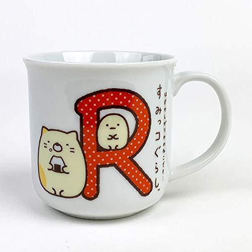 Marimocraft MSG-100R Sumikko Gurashi Initial Mug, R, 3.0 x 3.0 inches (7.5 x 7.5 cm)