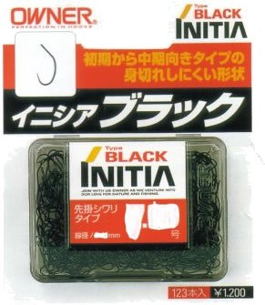 Owner 10166 Initia Single Hook, No. 7.5, Black