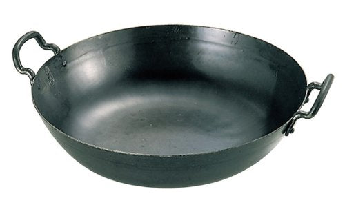 山田工業所 Yamada Iron Frying Pot, 9.4 inches (24 cm) (Plate Thickness: 0.06 inches (1.6 mm)