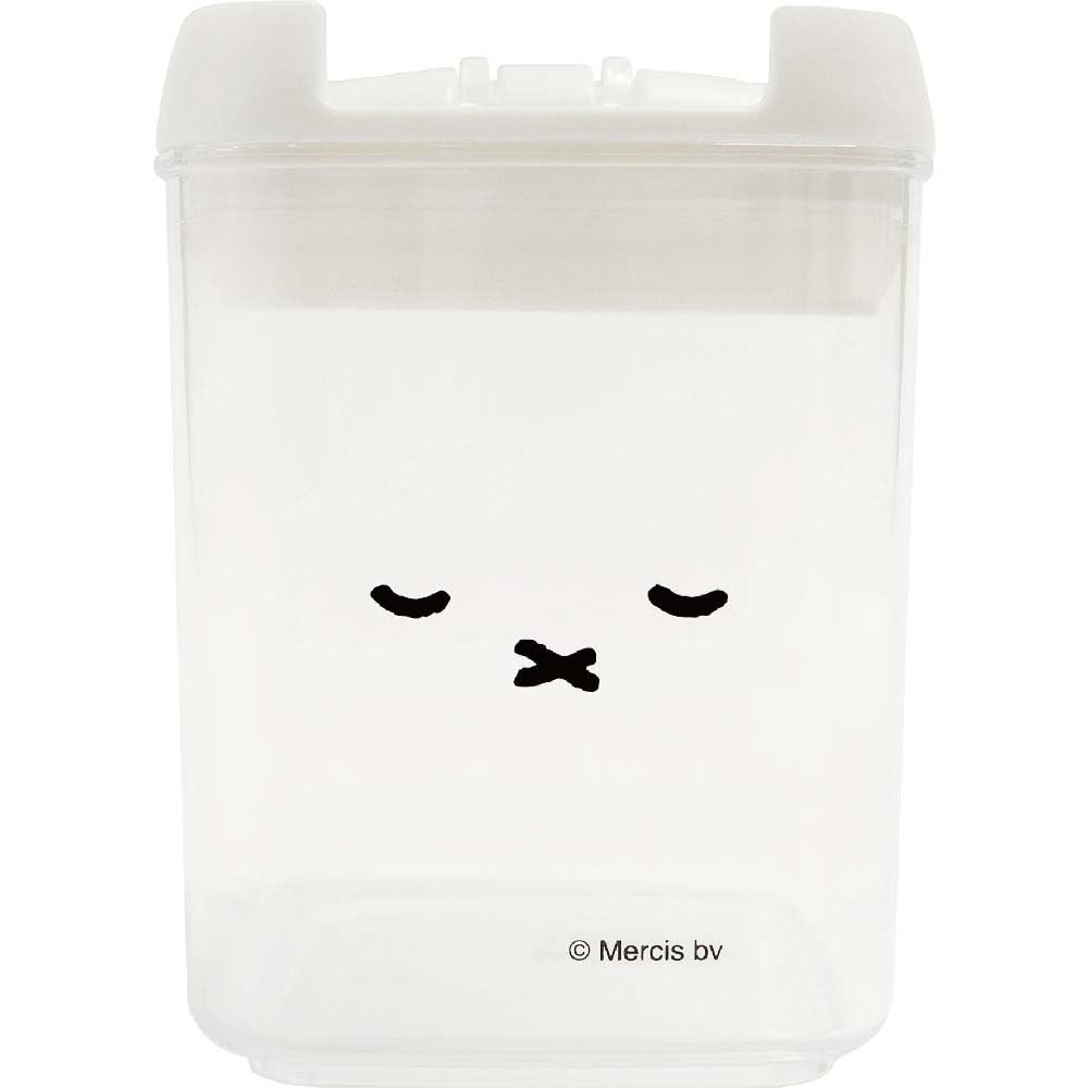 Okato Miffy Storage Container, Canister, 9.1 fl oz (270 ml), Good Night Miffy, Easy Lock, Easy to See Contents Clear Container, Width 3.0 x Depth 3.0 x Height 3.9 inches (7.5 x 7.5 x 10 cm)