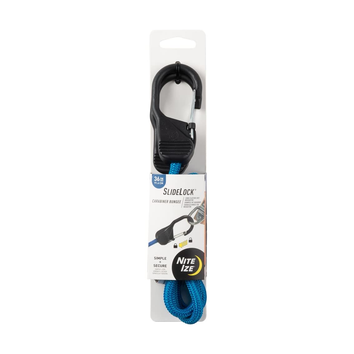 NITEIZE BSL36-03-R3 Slide Lock Bungee, 36 Inches, Blue