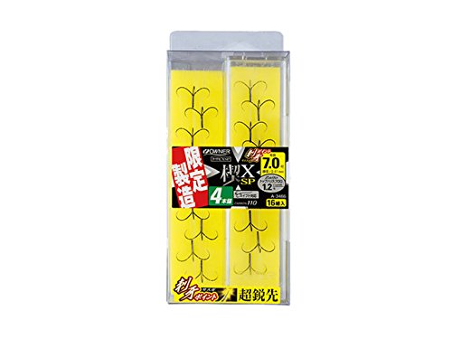 Owner 33466 Quattro Hook Decapack Wedge XSP 4 Anchor Fluoro No. 7.0 / Harris No. 1.2