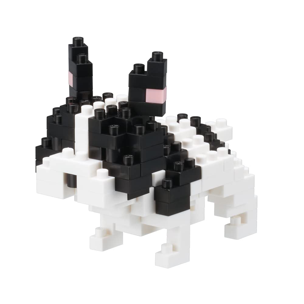 nanoblock - Dog Breed - French Bulldog (Pied), Collection Series Building Kit