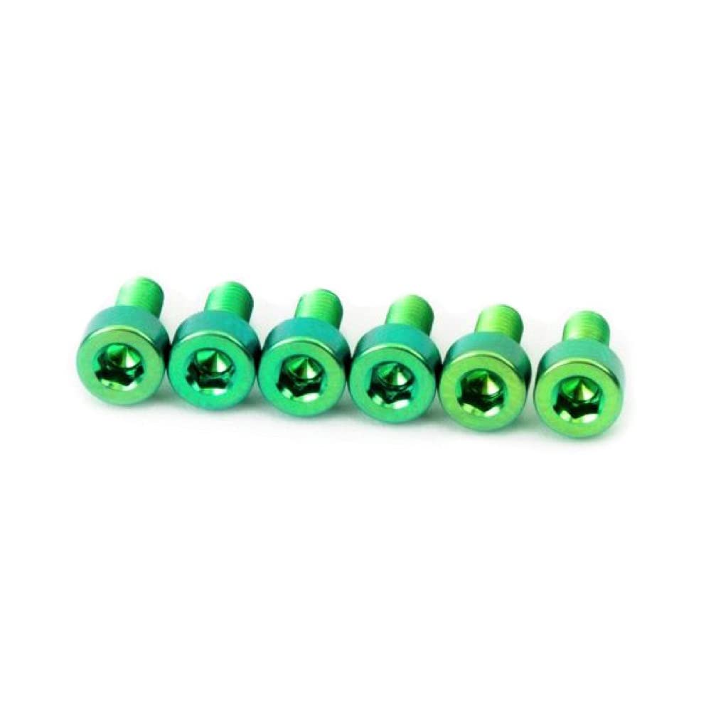 FU-Tone Titanium Saddle Mounting Screw Set GREEN Floyd Rose Saddle Mounting Screw