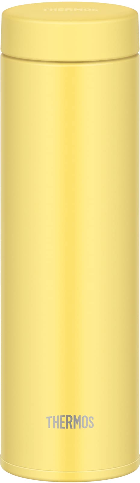 Thermos JON-480 Y Vacuum Insulated Portable Mug, 16.9 fl oz (480 ml), Yellow, Less Parts, Easy to Clean, Screw Type, Seal Shape That Won't Drip, Stainless Steel Bottle