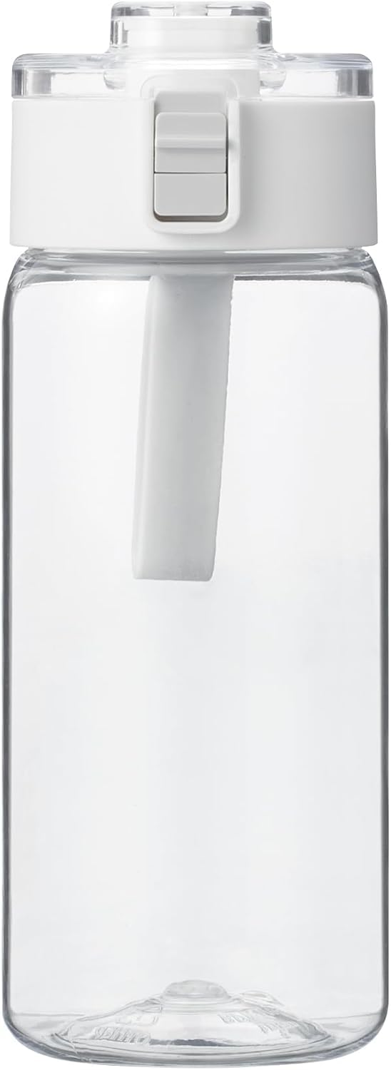 無印良品 Muji MDC72A1S Clear Mug Bottle, Direct Drinking, Approx. 19.7 fl oz (550 ml)
