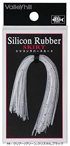ValleyHill Silicone Rubber Skirt HP #44 Clear/Green Crystal Black